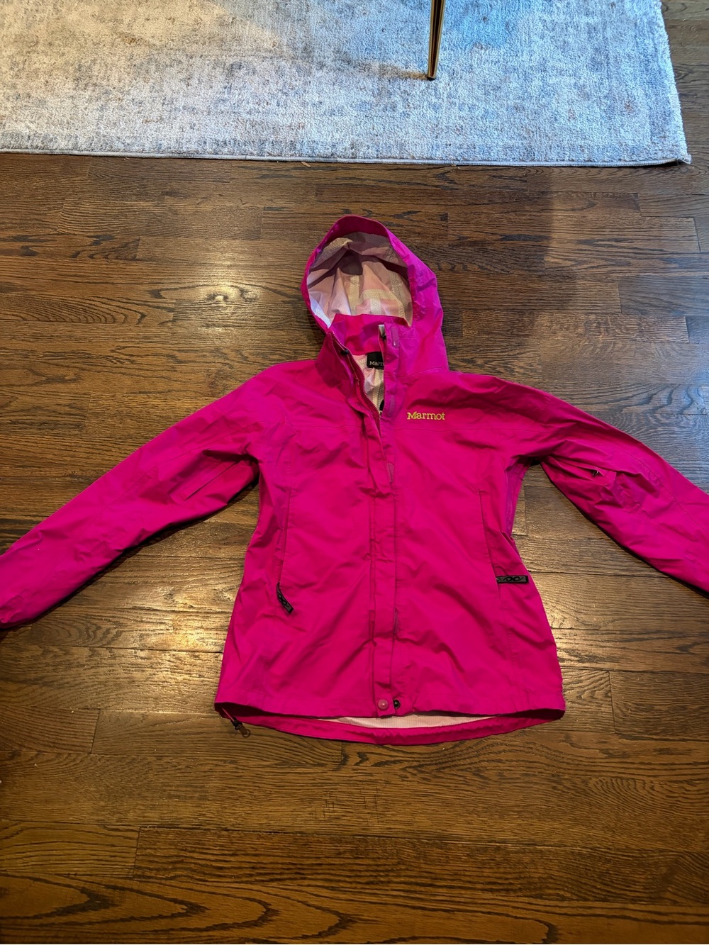 Marmot Women's Hot Pink Hooded Shell Jacket